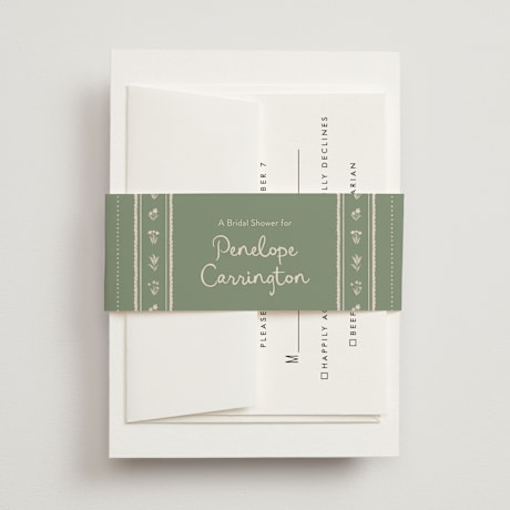 Bridal Shower Belly Bands