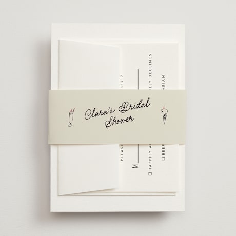 Bridal Shower Belly Bands