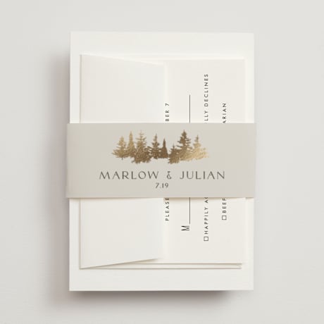 Foil-Pressed Belly Bands