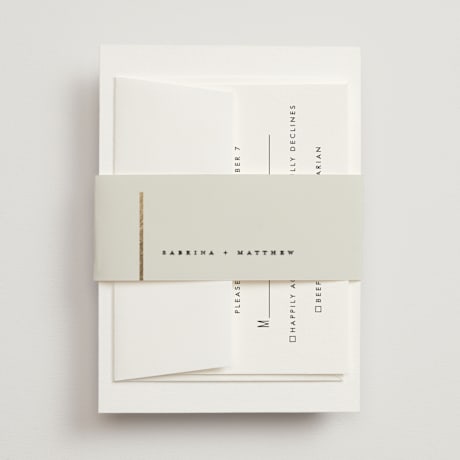 Foil-Pressed Belly Bands