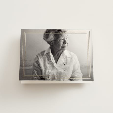 Foil Memorial Thank You Cards