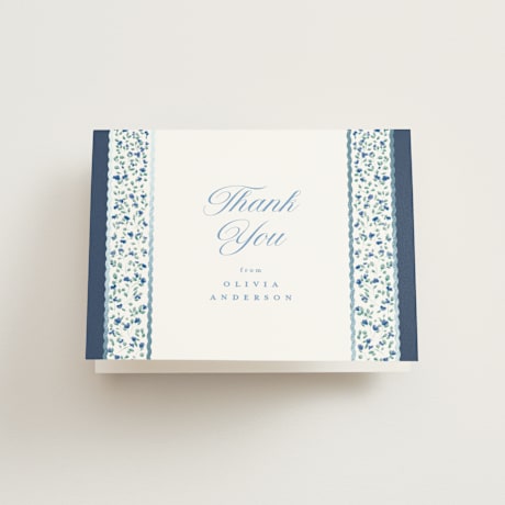Foil-Pressed Bridal Shower Thank You Cards
