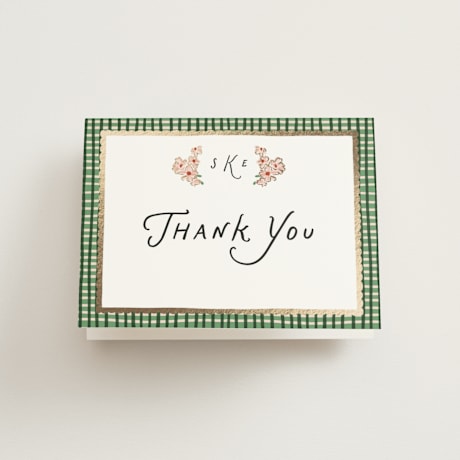 Foil-Pressed Bridal Shower Thank You Cards