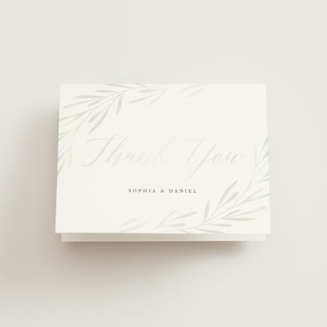 Gloss-Press Folded Wedding Thank You Cards