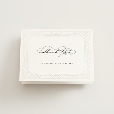 Gloss-Press Folded Wedding Thank You Cards