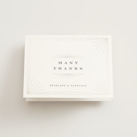 Gloss-Press Folded Wedding Thank You Cards
