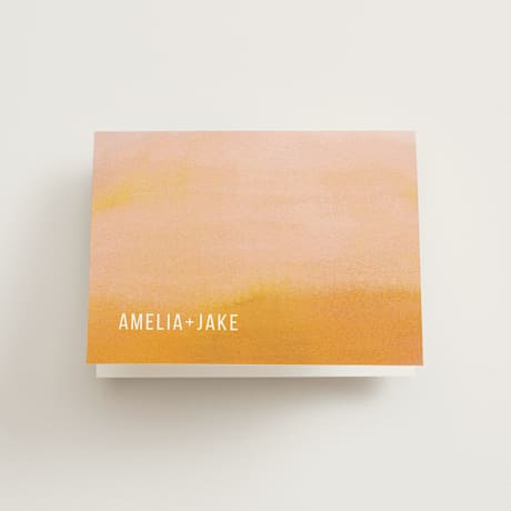 Folded Wedding Thank You Cards