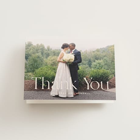 Folded Wedding Thank You Cards