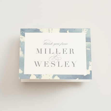 Folded Wedding Thank You Cards