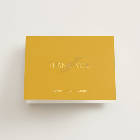 Folded Wedding Thank You Cards