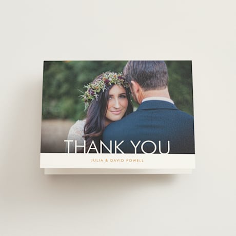 Folded Wedding Thank You Cards