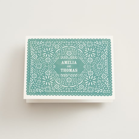 Folded Wedding Thank You Cards