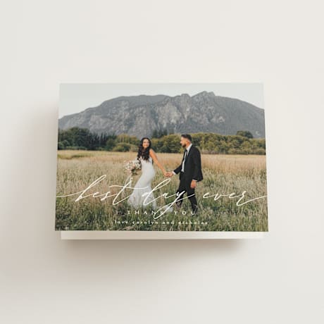 Folded Wedding Thank You Cards