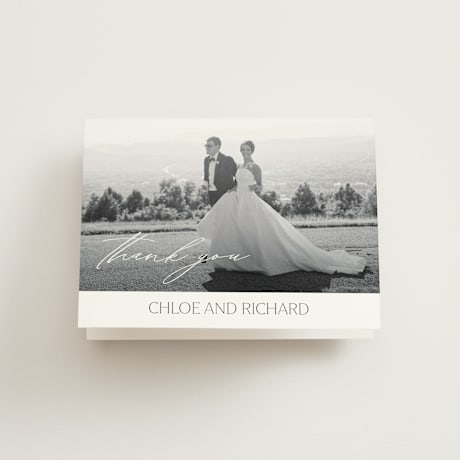 Folded Wedding Thank You Cards