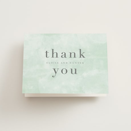 Folded Wedding Thank You Cards