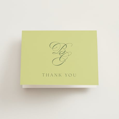 Folded Wedding Thank You Cards