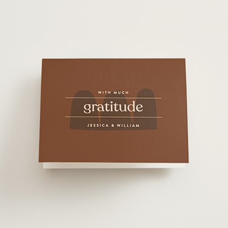 Folded Wedding Thank You Cards