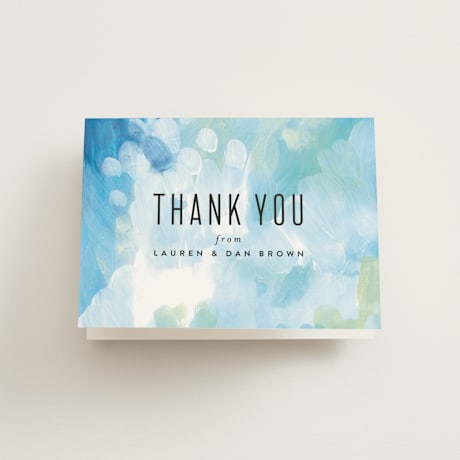 Folded Wedding Thank You Cards