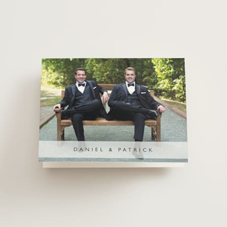 Folded Wedding Thank You Cards