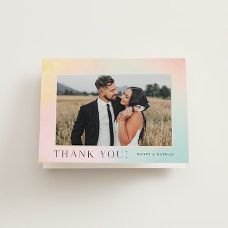 Folded Wedding Thank You Cards