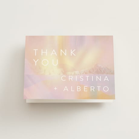 Folded Wedding Thank You Cards