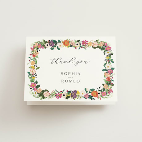 Folded Wedding Thank You Cards