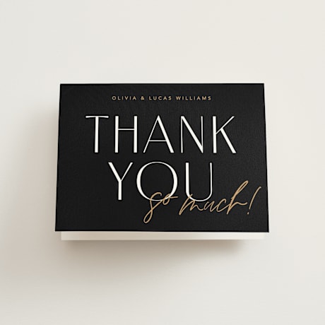 Folded Wedding Thank You Cards