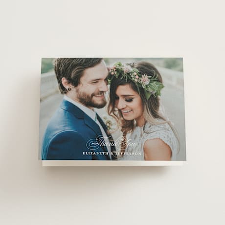 Folded Wedding Thank You Cards