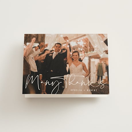 Folded Wedding Thank You Cards