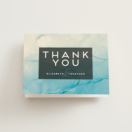 Folded Wedding Thank You Cards
