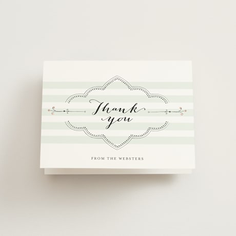 Folded Wedding Thank You Cards