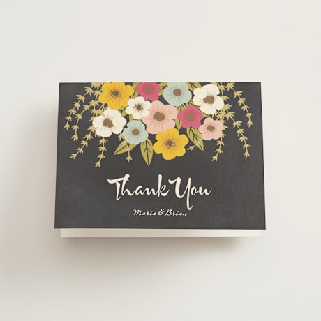Folded Wedding Thank You Cards