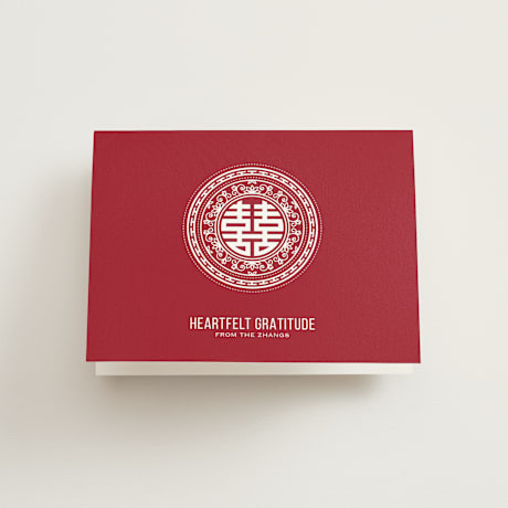 Folded Wedding Thank You Cards