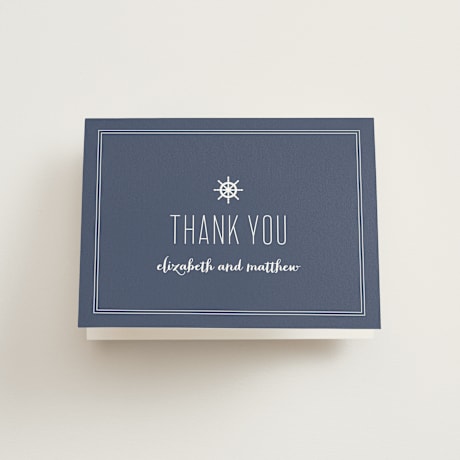 Folded Wedding Thank You Cards