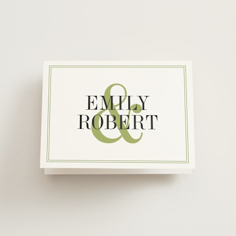 Folded Wedding Thank You Cards