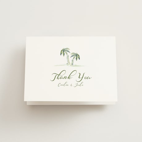 Folded Wedding Thank You Cards