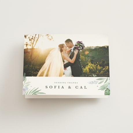 Folded Wedding Thank You Cards