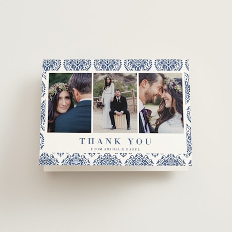 Folded Wedding Thank You Cards