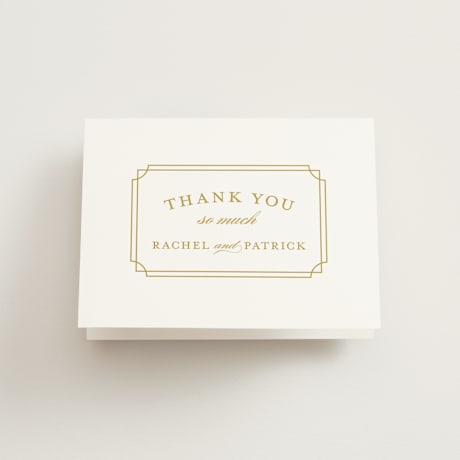 Folded Wedding Thank You Cards