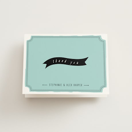 Folded Wedding Thank You Cards