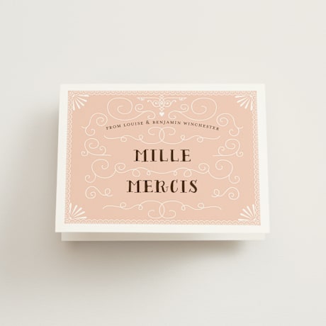 Folded Wedding Thank You Cards