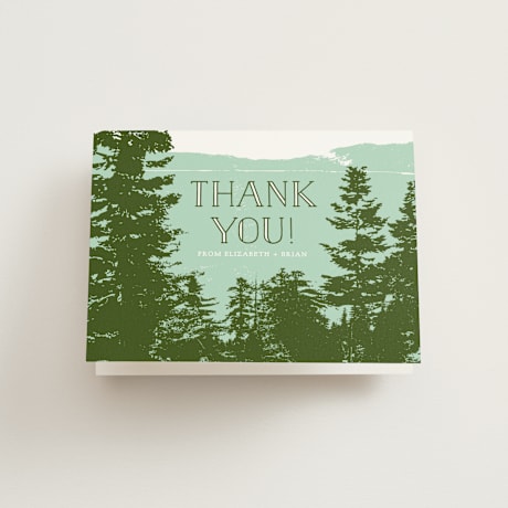 Folded Wedding Thank You Cards