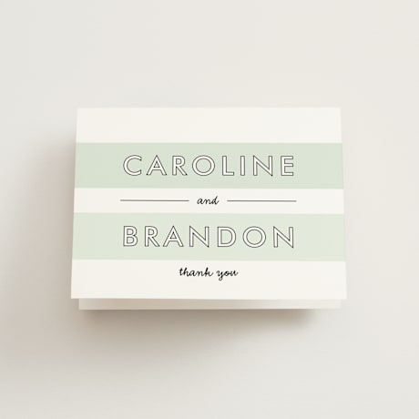 Folded Wedding Thank You Cards