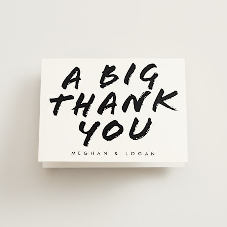 Folded Wedding Thank You Cards