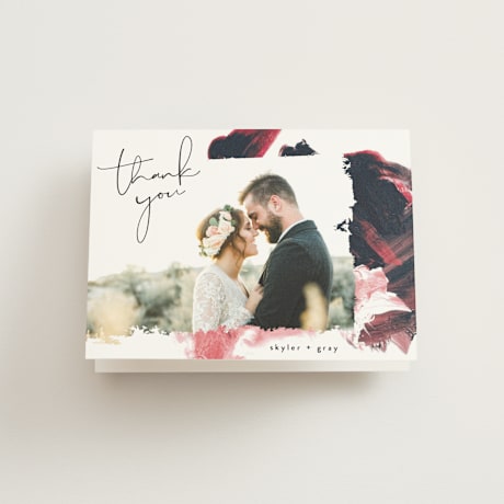 Folded Wedding Thank You Cards