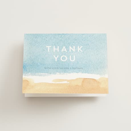 Folded Wedding Thank You Cards