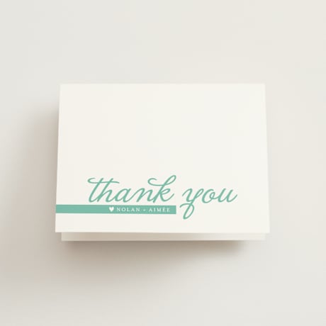Folded Wedding Thank You Cards