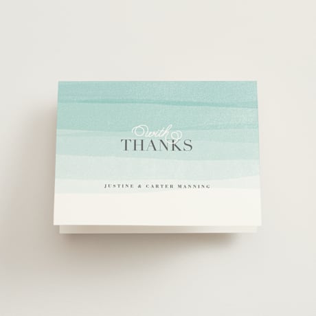 Folded Wedding Thank You Cards