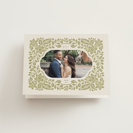 Folded Wedding Thank You Cards