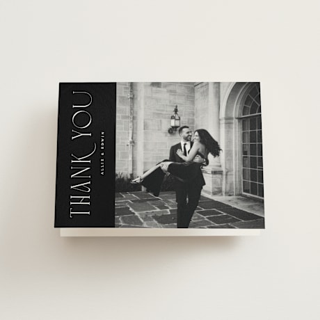 Folded Wedding Thank You Cards